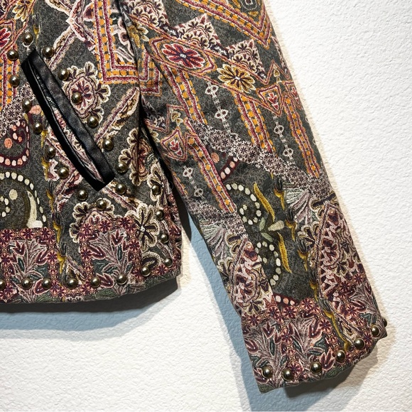 Anthropologie x Hemant & Nandita Studded Quilted Multicolor Jacket • Influencer - Picture 8 of 14